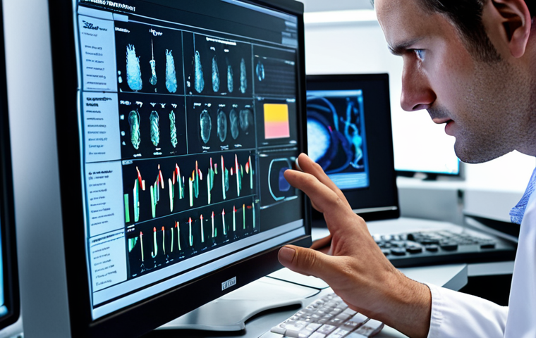 **

A close-up shot of a researcher deeply engrossed in analyzing complex biological data on a computer screen. The image should convey the intensity and dedication of the researcher, with a subtle emphasis on the importance of data accuracy for scientific breakthroughs. The background could hint at a modern laboratory setting.

**